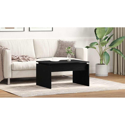 Coffee Table Black Oak 68 x 50 x 38 cm Engineered Wood