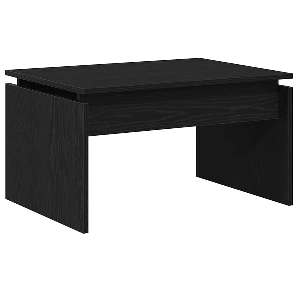 Coffee Table Black Oak 68 x 50 x 38 cm Engineered Wood