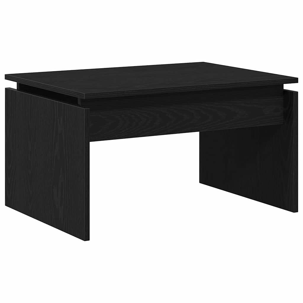 Coffee Table Black Oak 68 x 50 x 38 cm Engineered Wood