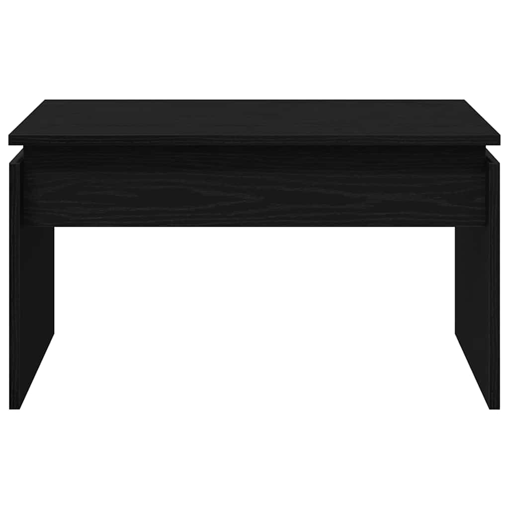 Coffee Table Black Oak 68 x 50 x 38 cm Engineered Wood