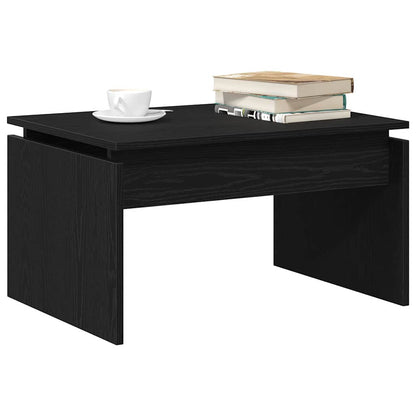 Coffee Table Black Oak 68 x 50 x 38 cm Engineered Wood