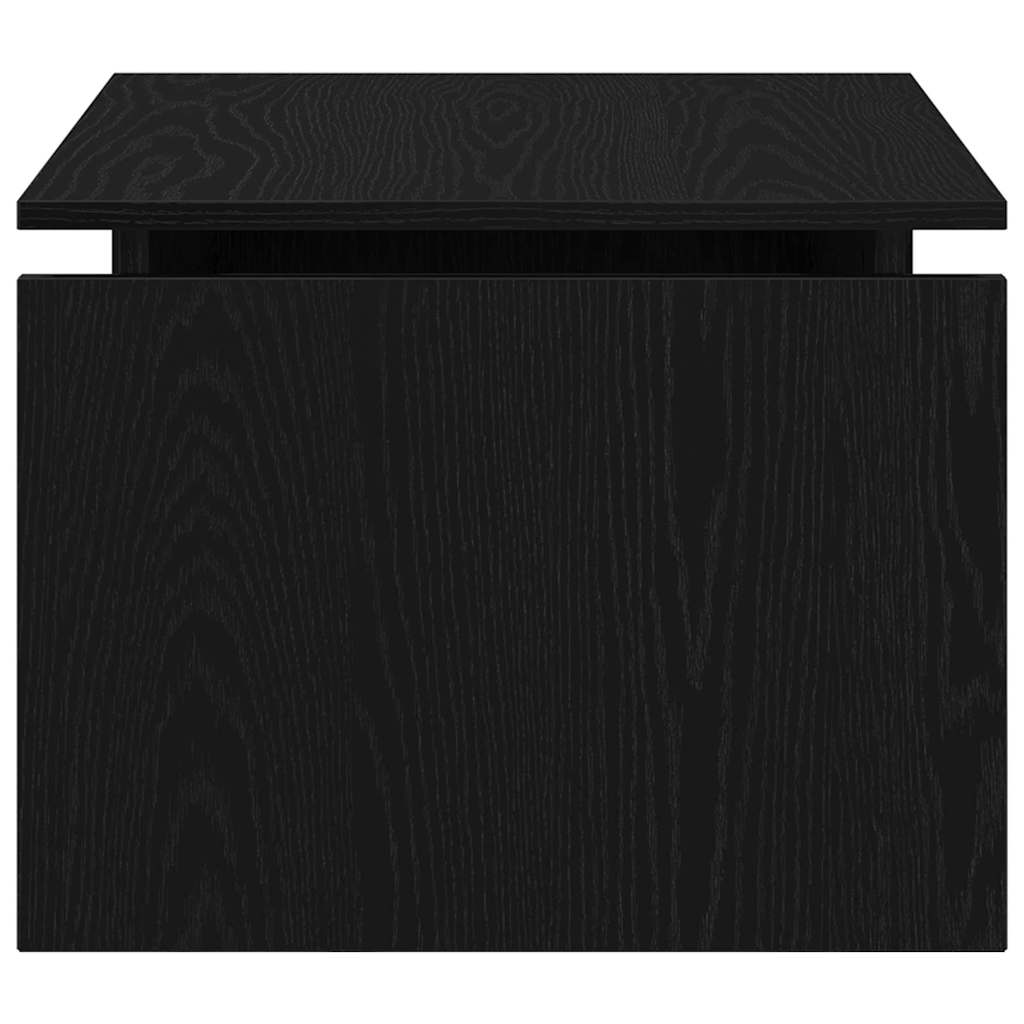 Coffee Table Black Oak 68 x 50 x 38 cm Engineered Wood