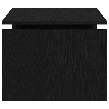 Coffee Table Black Oak 68 x 50 x 38 cm Engineered Wood