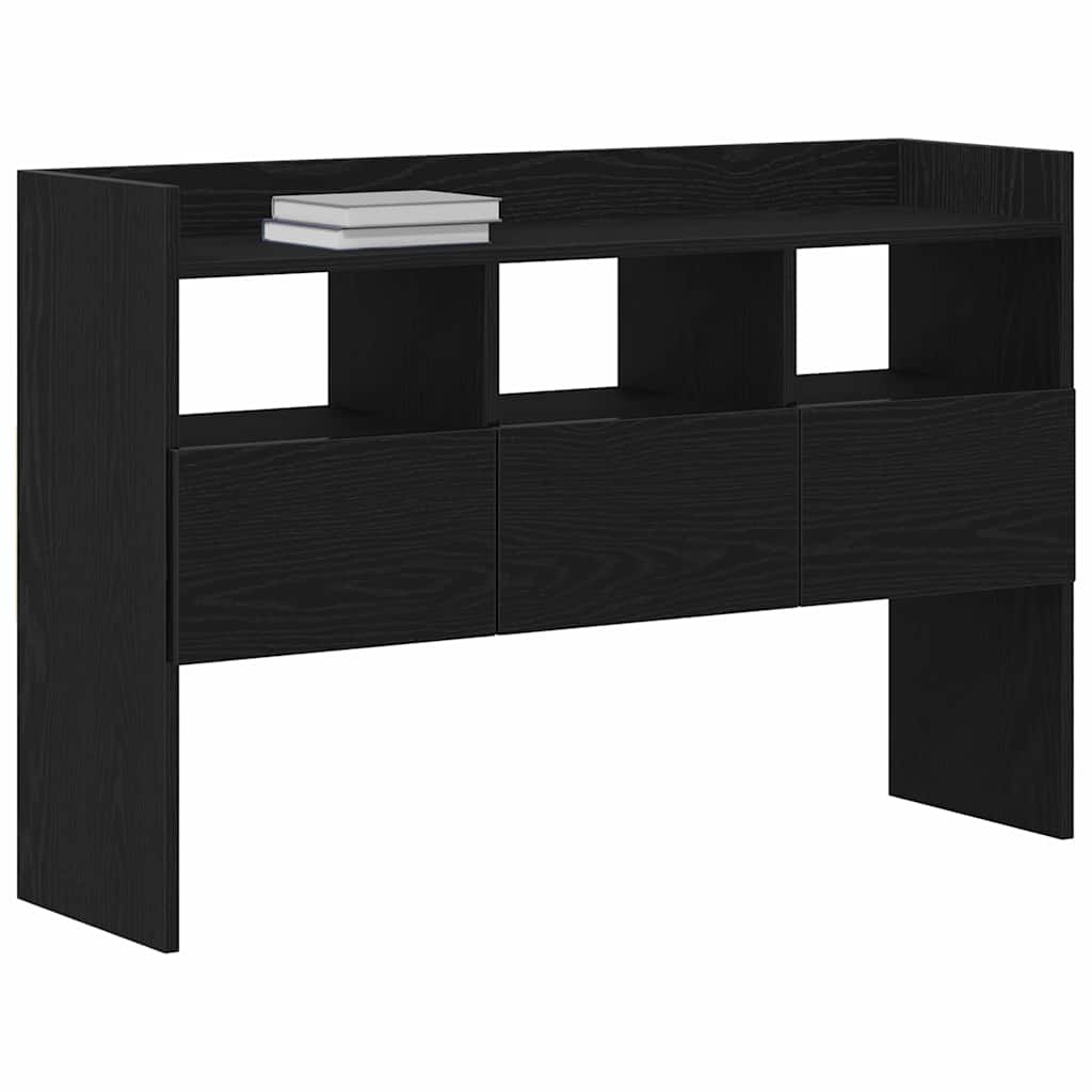 Sideboard Black Oak 105 x 30 x 70 cm Engineered Wood