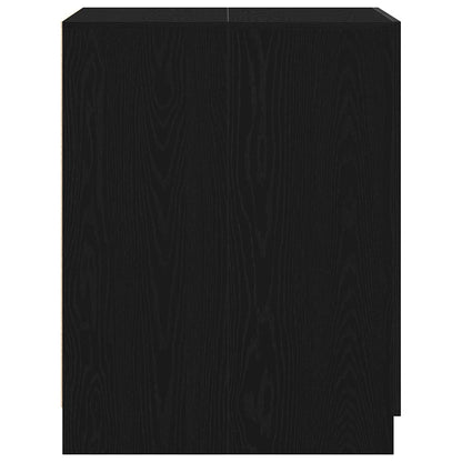Washing Machine Cabinet Black Oak 70.5 x 71.5 x 91.5 cm