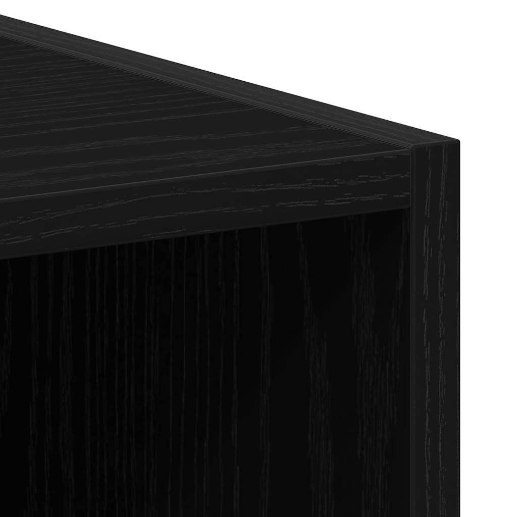 Washing Machine Cabinet Black Oak 64 x 24 x 190 cm