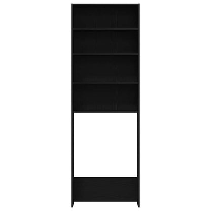 Washing Machine Cabinet Black Oak 64 x 24 x 190 cm
