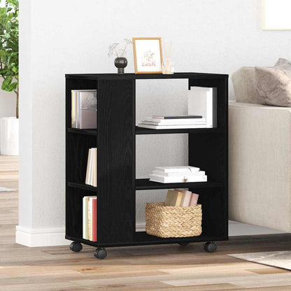 Storage Cabinet 60 x 35 x 75 cm Engineered Wood Black Oak