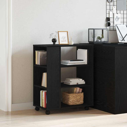 Storage Cabinet 60 x 35 x 75 cm Engineered Wood Black Oak