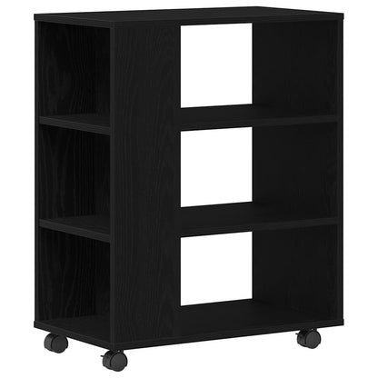 Storage Cabinet 60 x 35 x 75 cm Engineered Wood Black Oak
