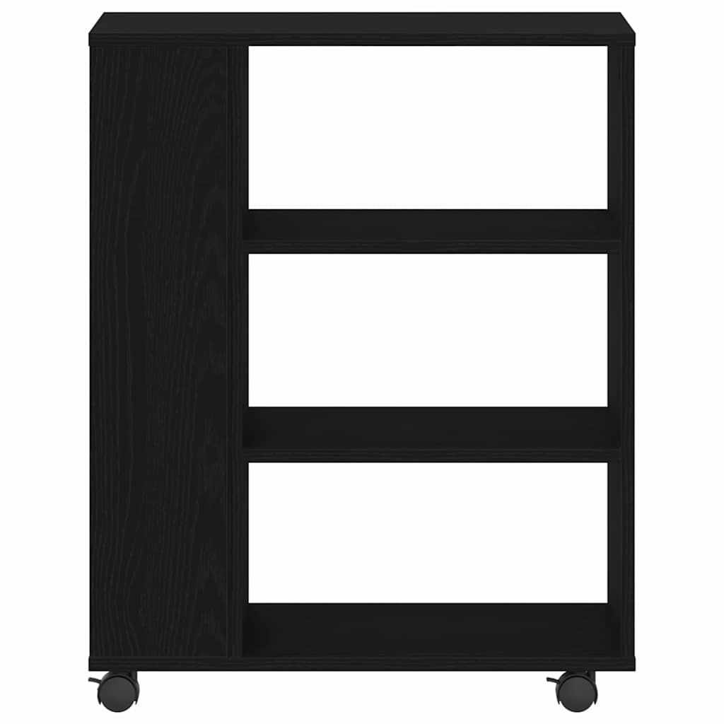 Storage Cabinet 60 x 35 x 75 cm Engineered Wood Black Oak
