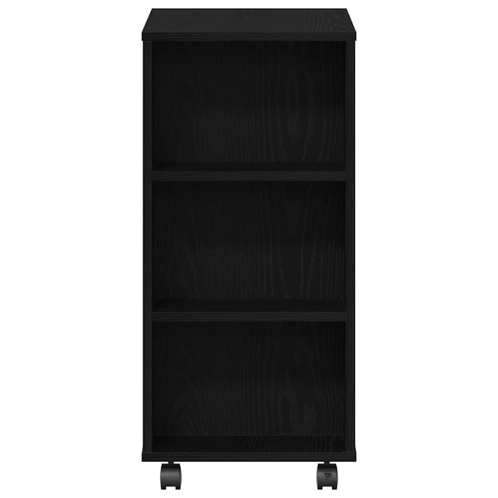 Storage Cabinet 60 x 35 x 75 cm Engineered Wood Black Oak