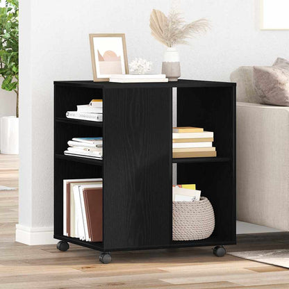 Storage Cabinet 60 x 53 x 72.5 cm Engineered Wood Black Oak
