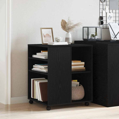 Storage Cabinet 60 x 53 x 72.5 cm Engineered Wood Black Oak