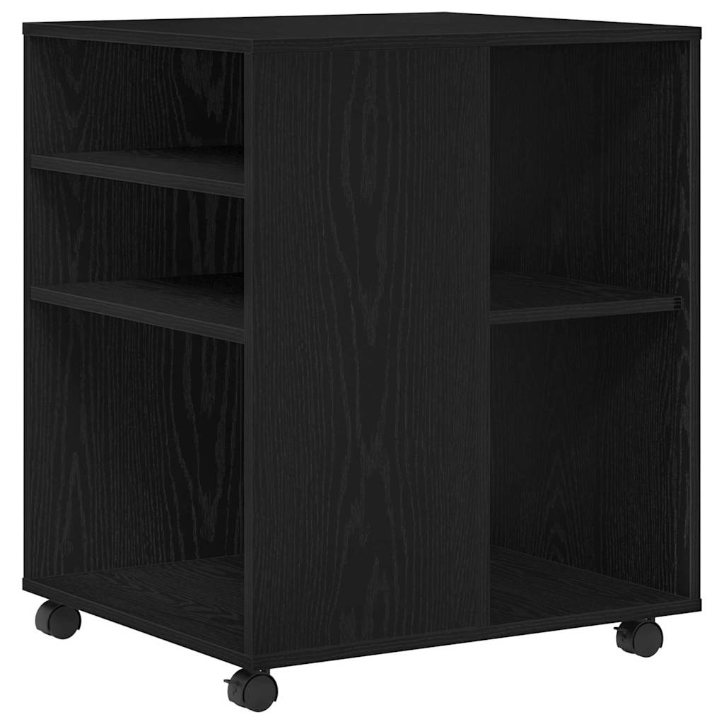 Storage Cabinet 60 x 53 x 72.5 cm Engineered Wood Black Oak