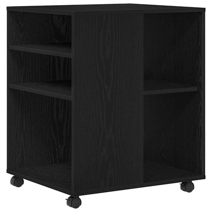 Storage Cabinet 60 x 53 x 72.5 cm Engineered Wood Black Oak