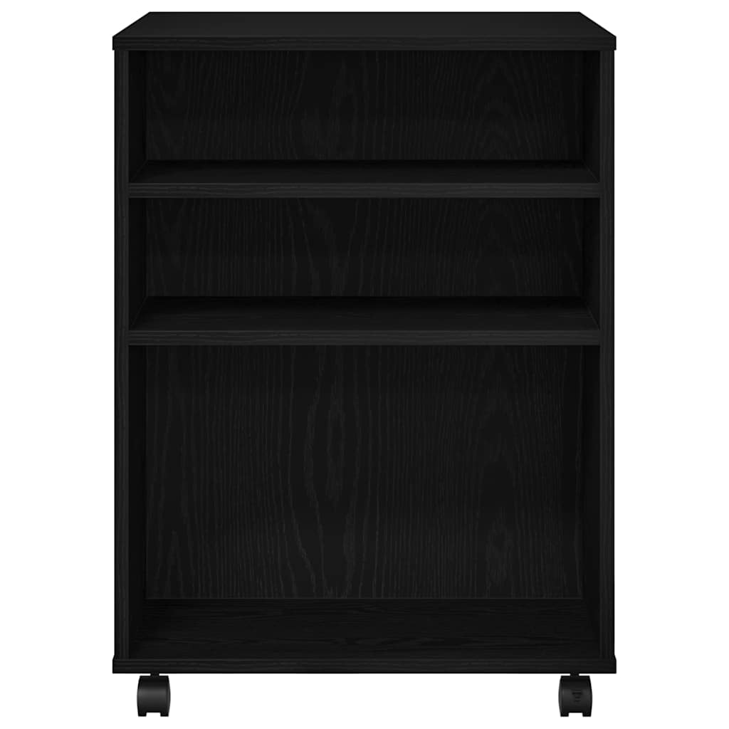 Storage Cabinet Black Oak 60 x 53 x 72.5 cm Engineered Wood