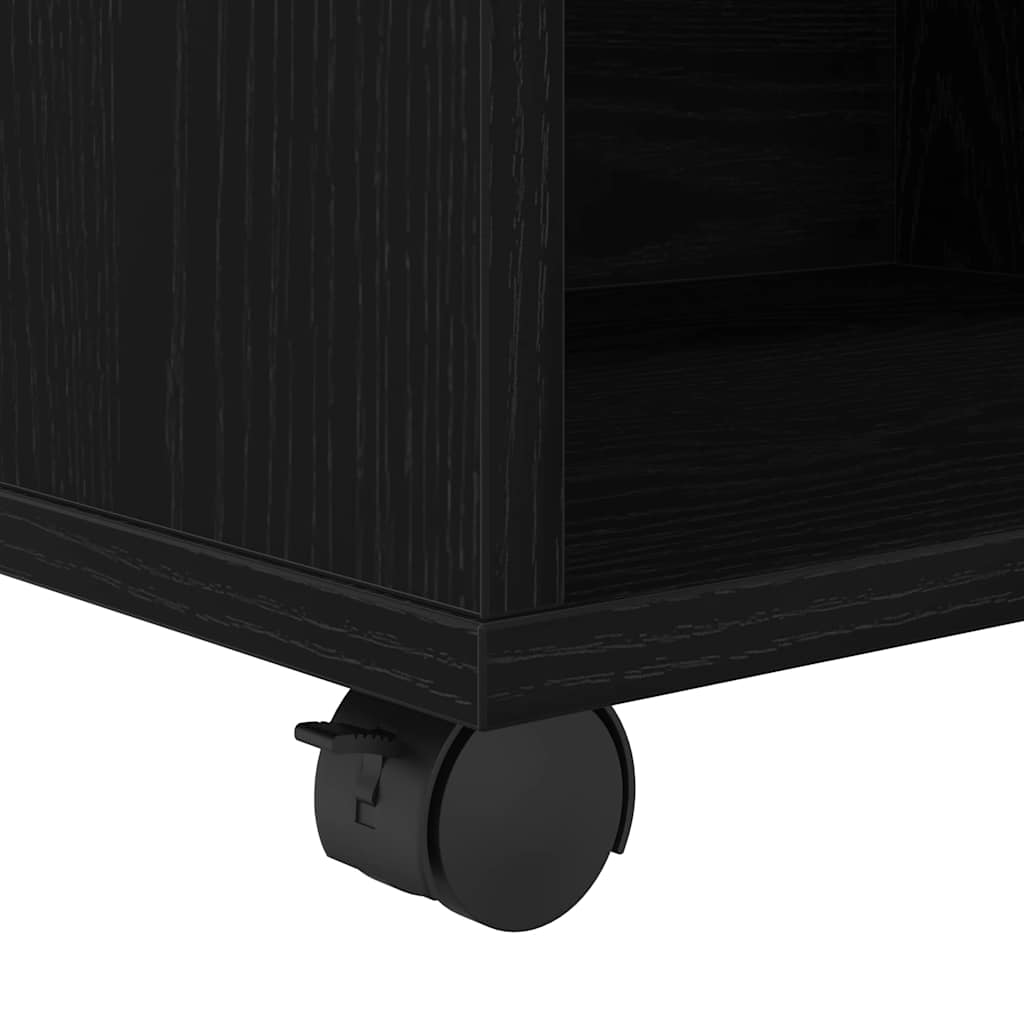 Storage Cabinet Black Oak 46 x 36 x 59 cm Engineered Wood