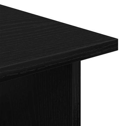 Rolling Cabinet 60 x 45 x 55 cm Engineered Wood Black Oak
