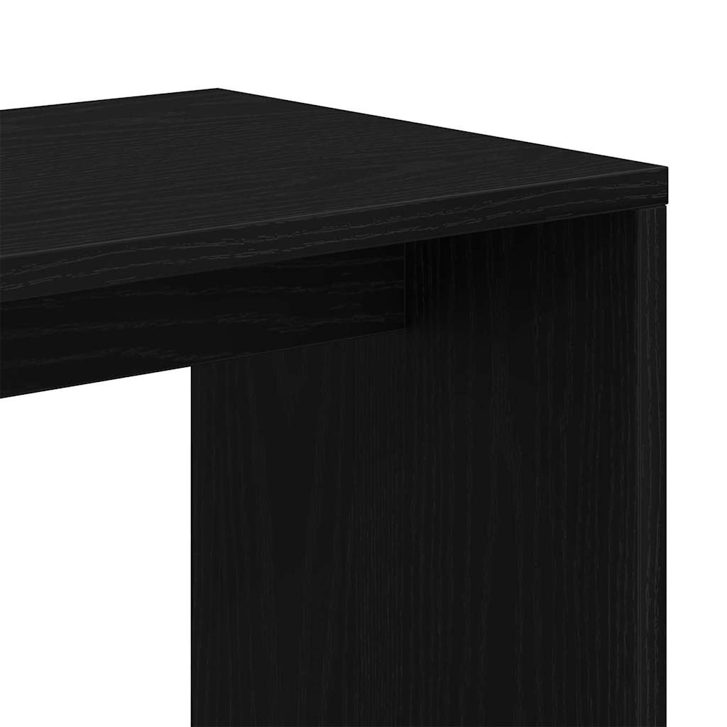 Nesting Table 3 pcs Black Oak Engineered Wood