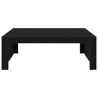 Coffee Table Black Oak 100 x 100 x 35 cm Engineered Wood