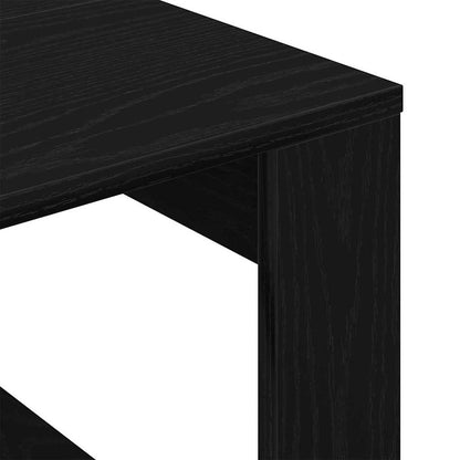 Coffee Table Black Oak 50 x 50 x 35 cm Engineered Wood