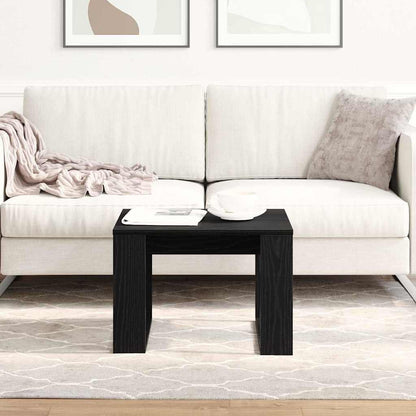 Coffee Table Black Oak 50 x 50 x 35 cm Engineered Wood