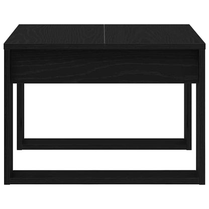 Coffee Table Black Oak 50 x 50 x 35 cm Engineered Wood