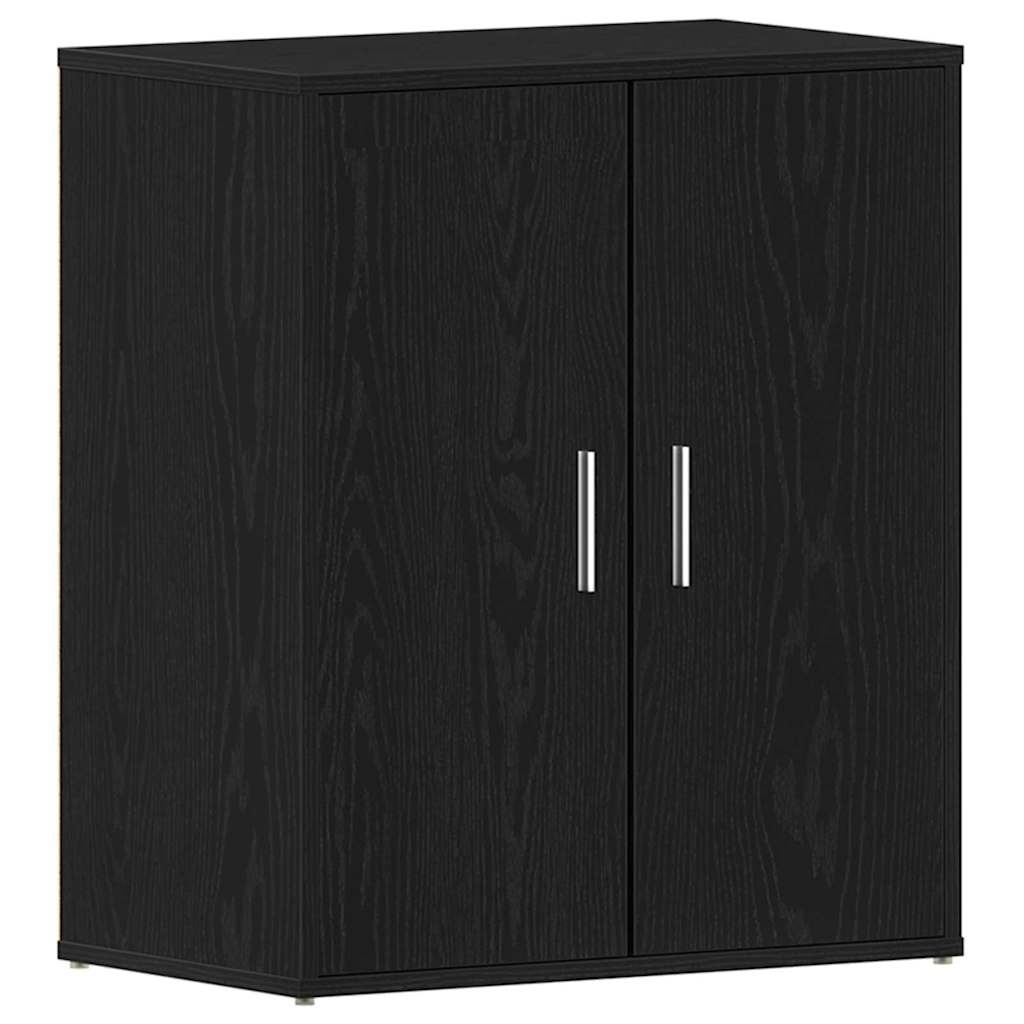 Shoe Cabinet 60 x 35 x 70 cm Engineered Wood Black Oak