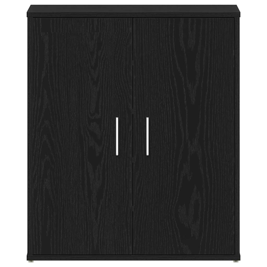 Shoe Cabinet 60 x 35 x 70 cm Engineered Wood Black Oak