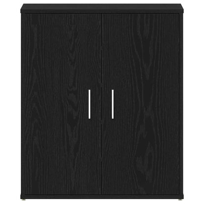 Shoe Cabinet 60 x 35 x 70 cm Engineered Wood Black Oak