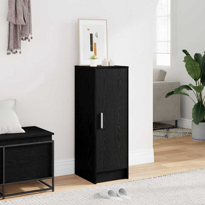Shoe Cabinet 32 x 35 x 92 cm Engineered Wood Black Oak