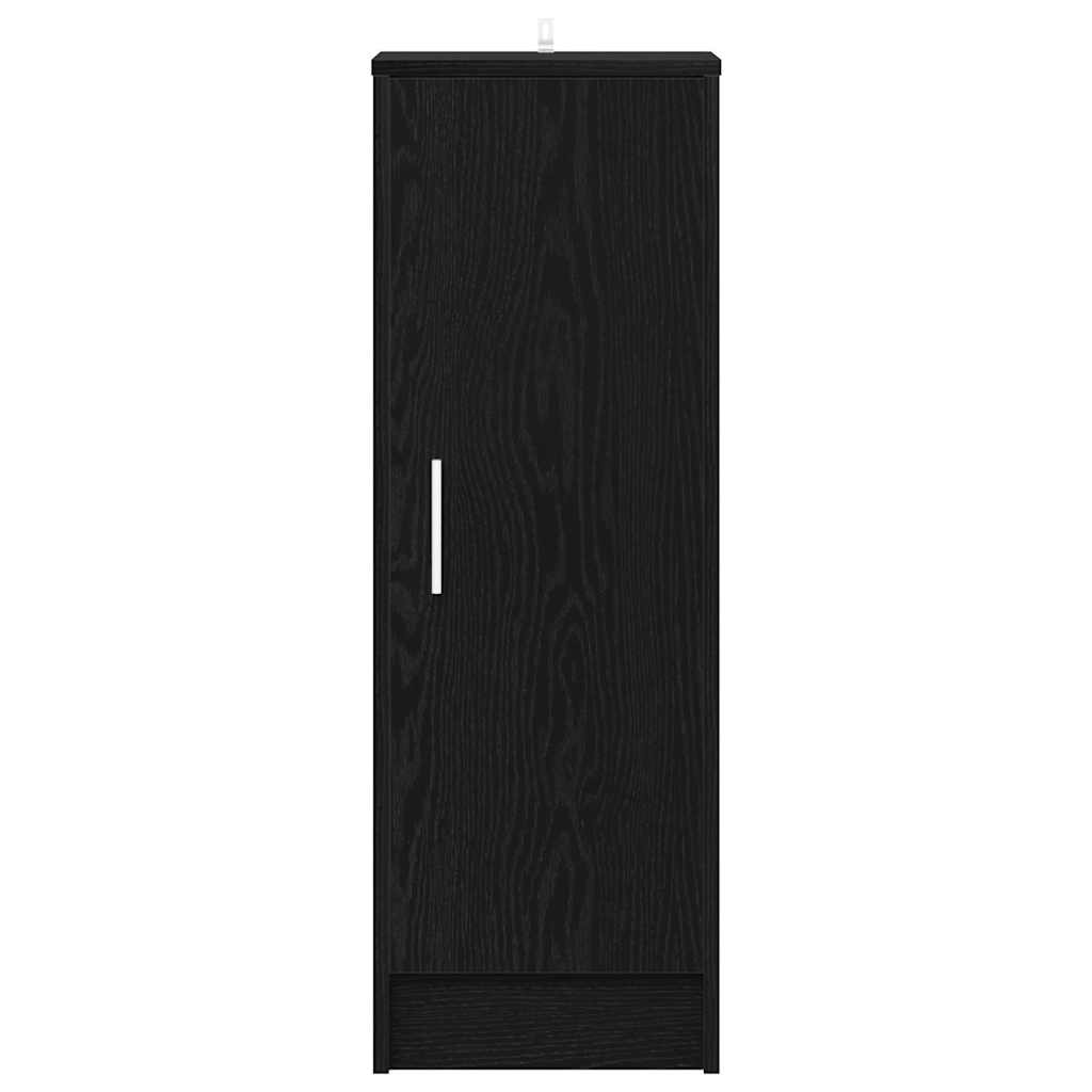 Shoe Cabinet 32 x 35 x 92 cm Engineered Wood Black Oak