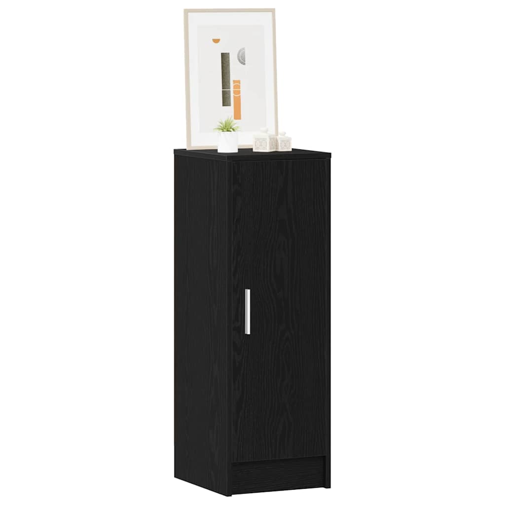 Shoe Cabinet 32 x 35 x 92 cm Engineered Wood Black Oak