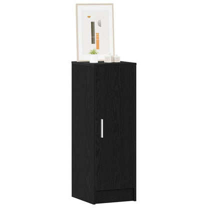 Shoe Cabinet 32 x 35 x 92 cm Engineered Wood Black Oak