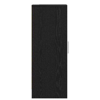 Shoe Cabinet 32 x 35 x 92 cm Engineered Wood Black Oak