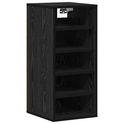 Shoe Cabinet 32 x 35 x 70 cm Engineered Wood Black Oak