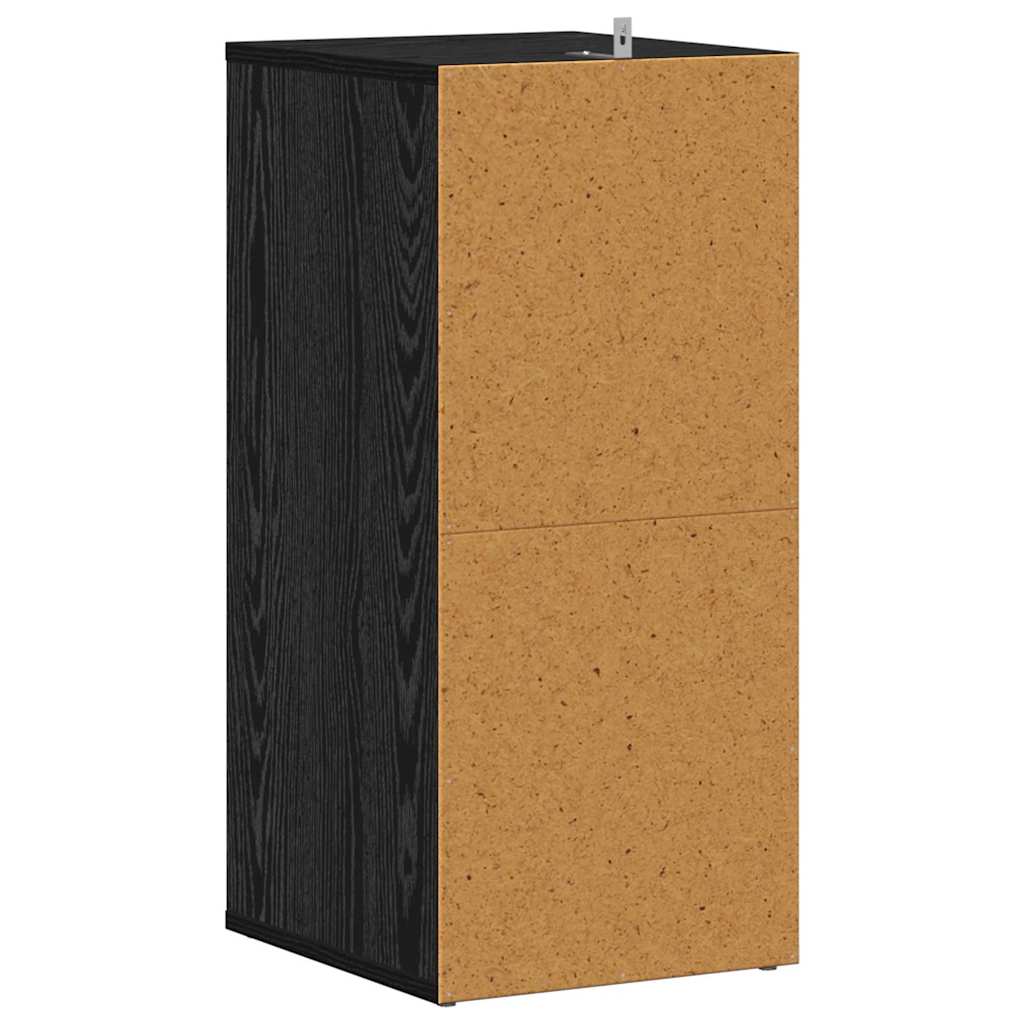 Shoe Cabinet 32 x 35 x 70 cm Engineered Wood Black Oak