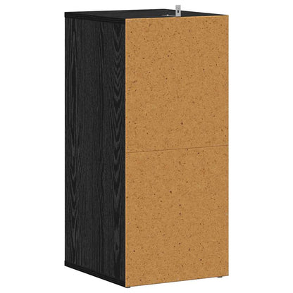Shoe Cabinet 32 x 35 x 70 cm Engineered Wood Black Oak