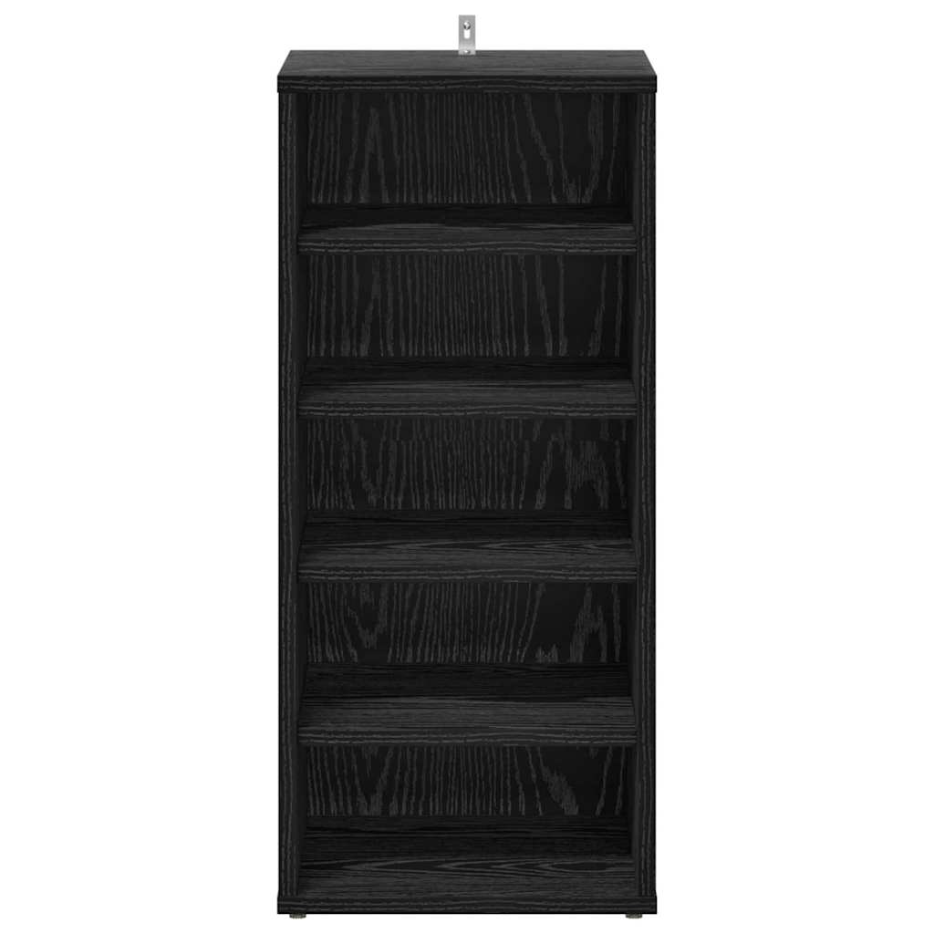 Shoe Cabinet 32 x 35 x 70 cm Engineered Wood Black Oak