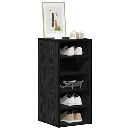 Shoe Cabinet 32 x 35 x 70 cm Engineered Wood Black Oak