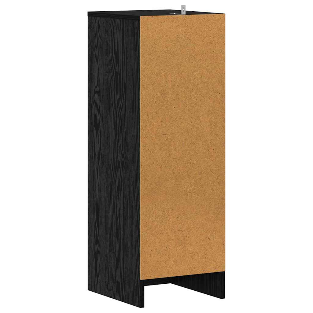 Shoe Cabinet Black Oak 32 x 35 x 90 cm Engineered Wood