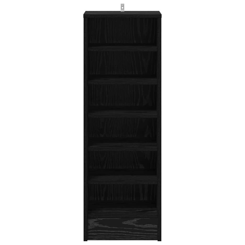 Shoe Cabinet 32 x 35 x 90 cm Engineered Wood Black Oak