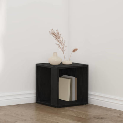 Corner Shelves Black Oak 33 x 33 x 34.5 cm Engineered Wood