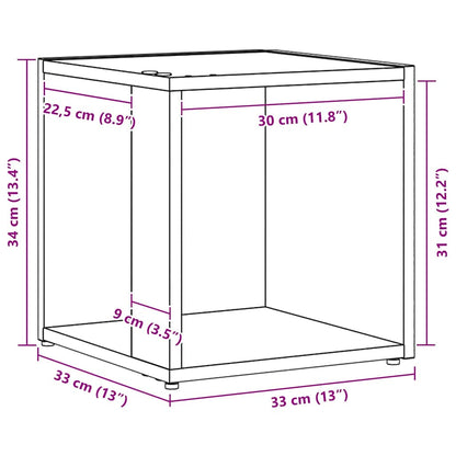 Corner Shelves 33 x 33 x 34.5 cm Engineered Wood Black Oak