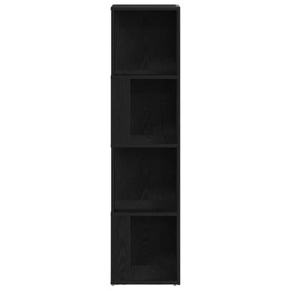 Corner Shelves Black Oak 33 x 33 x 132 cm Engineered Wood