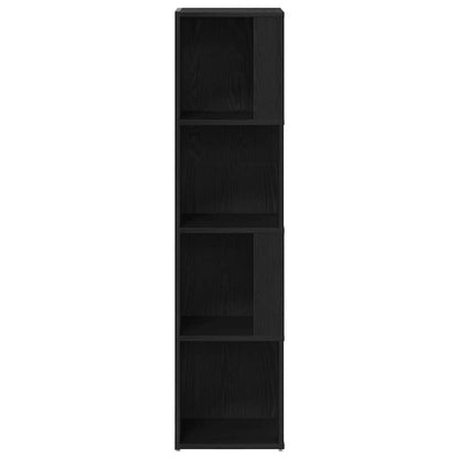 Corner Shelves 33 x 33 x 132 cm Engineered Wood Black Oak