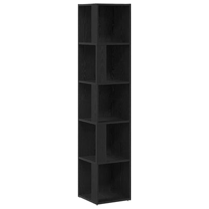 Corner Shelves 33 x 33 x 164.5 cm Engineered Wood Black Oak