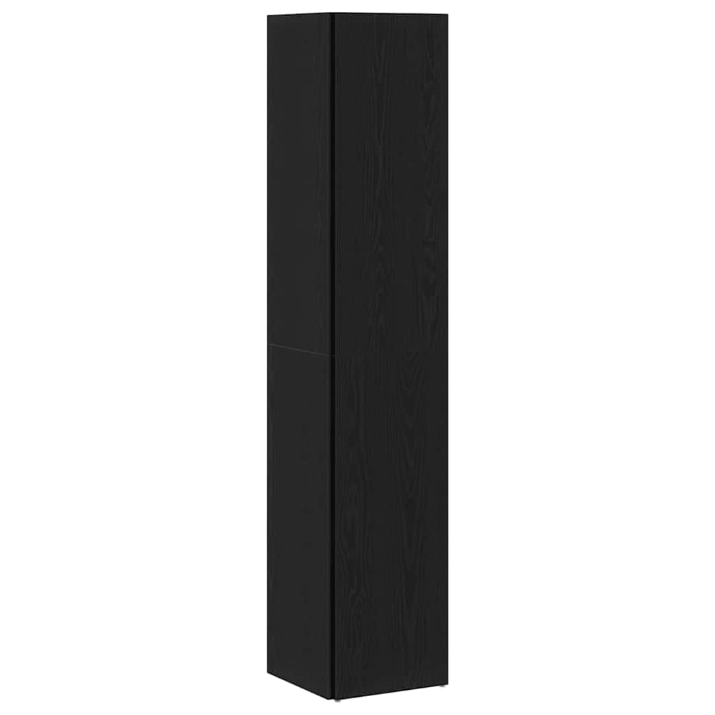 Corner Shelves 33 x 33 x 164.5 cm Engineered Wood Black Oak