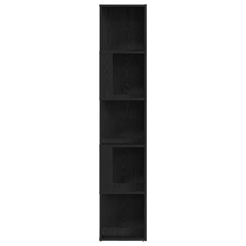 Corner Shelves 33 x 33 x 164.5 cm Engineered Wood Black Oak